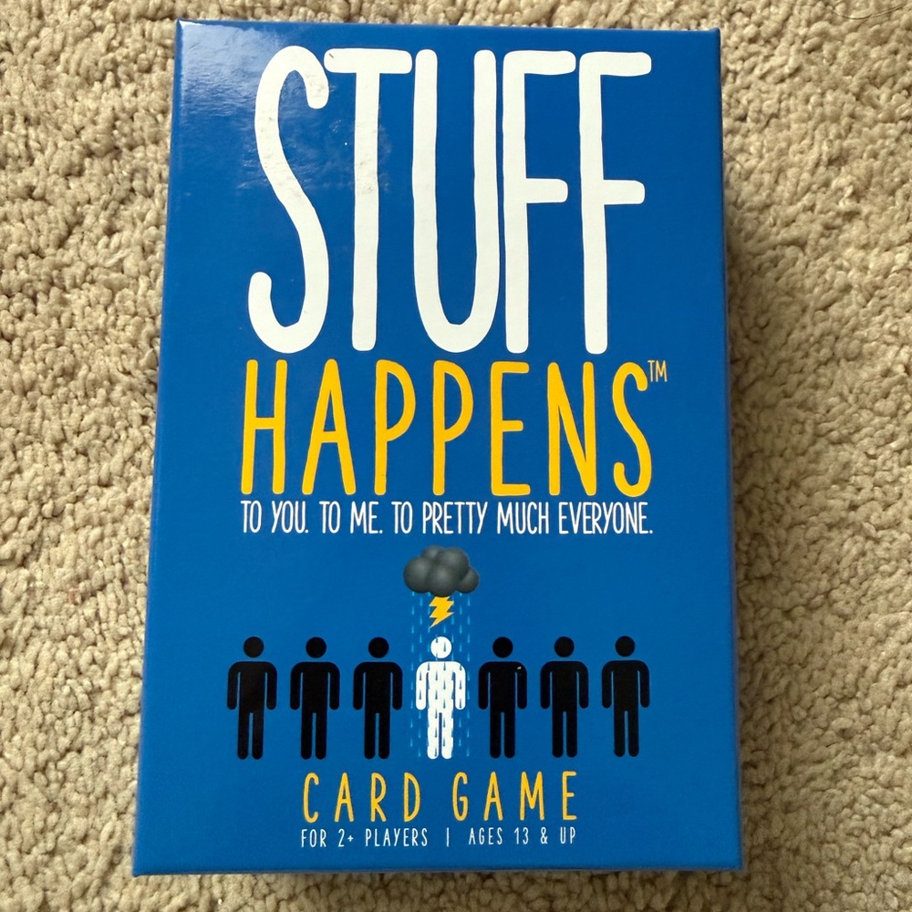 Stuff Happens Card Game - Vibrant Blue